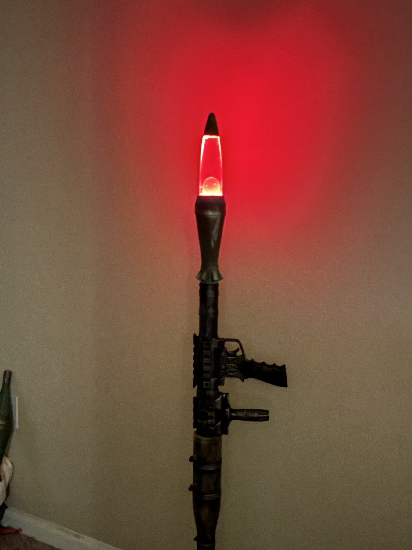 RPG Lava Lamp glowing red
